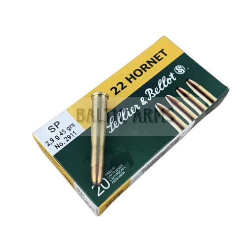 Sellier & Bellot .22 Hornet 2.9 g SP